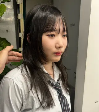 ロング ハッシュカット カシマハヤトのヘアスタイル