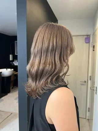 セミロング カラー 🦋韓国ヘア 坂本 菜摘🦋のヘアスタイル