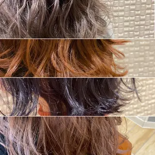 ミディアム 新宿メンズパーマ ヨモギダのヘアスタイル