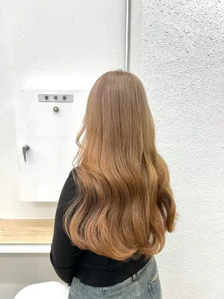 ロング ブリーチカラー🦋‪ 田中さくらのヘアスタイル