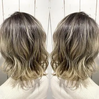 セミロング カラー パーマ ヘアアレンジ RecheRche【池袋】所属・👑指名率No.1 👑坂口飛翔のヘアスタイル