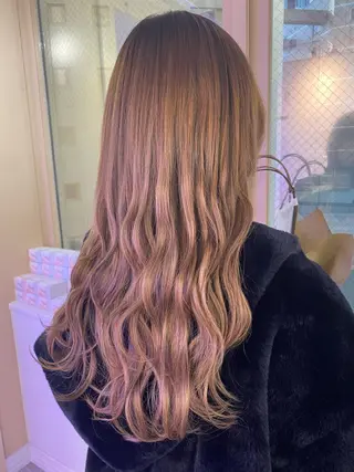 ロング カラー grow所属・🧡YUKA🧡 渋谷/プルエクステのヘアスタイル