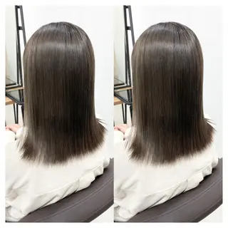 ミディアム カラー 村山 茉衣のヘアスタイル