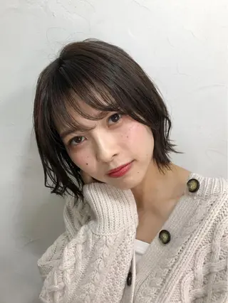 ミディアム カラー レイヤー×髪質改善✨ 渋谷/佐藤侑哉のヘアスタイル