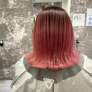 ミディアム カラー ヘアアレンジ アンドウ ユウ/ レイヤーカット/韓国のヘアスタイル