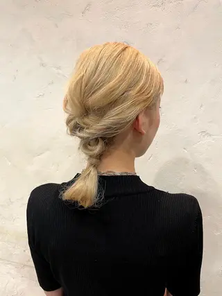 ミディアム ヘアアレンジ 高橋 りかのヘアスタイル