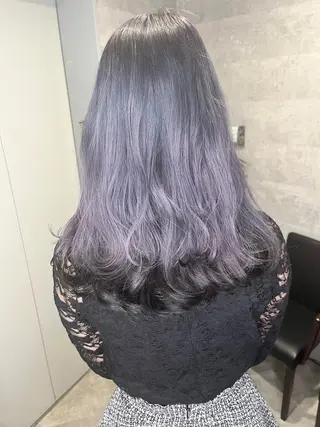 ロング カラー ダブルカラー 新宿のヘアスタイル