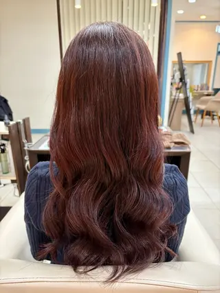 ロング カラー こじま りおのヘアスタイル