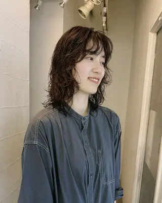 ミディアム hyuga/パーマ /ニュアンスパーマのヘアスタイル