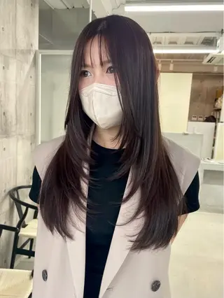 ロング カラー 錦 茉李 @lm.mari03のヘアスタイル