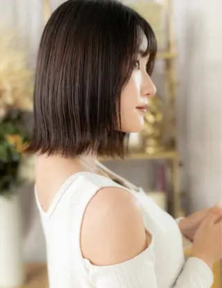 ミディアム カラー 艶髪カラー🤍ྀི 強矢　美紗希🩷ྀིのヘアスタイル