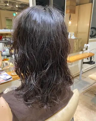 ロング パーマ パーマ美容師 hanaのヘアスタイル