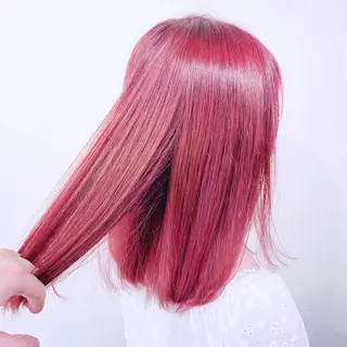 ミディアム カラー ヘアアレンジ Agu hair aimer所属・古林 紘のヘアスタイル