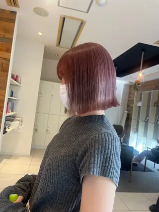 ミディアム カラー sabo ladies salon所属・ヨシカ/透明感カラー 酸性ストレートのヘアスタイル