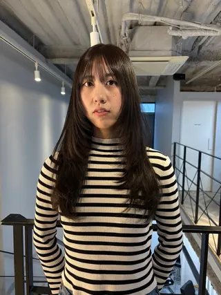 ロング yuri/伏見/栄/ カットモデルのヘアスタイル