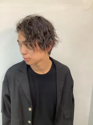 ミディアム メンズ THE REMMY ユミザのヘアスタイル