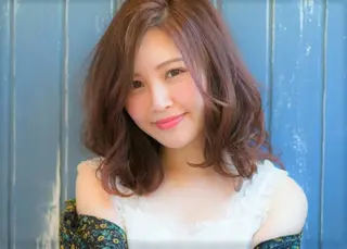 ミディアム カラー パーマ salon du an所属・長田 広樹のヘアスタイル