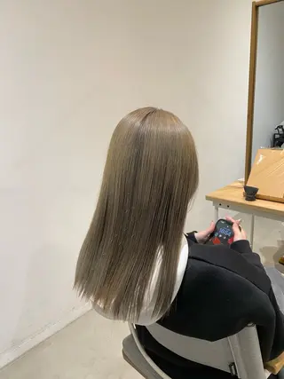 ミディアム カラー yate'/ Wカラー/小出捷也のヘアスタイル