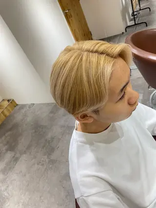 カラー メンズ メンズブリーチカラー /パーマ ごーた立川のヘアスタイル