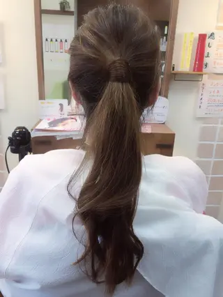 ロング 大野 まゆのヘアスタイル