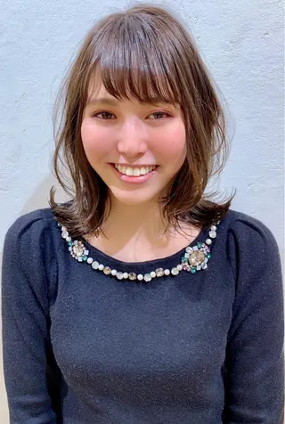 ミディアム カラー パーマ ヘアアレンジ Londideal 高橋ヒロシのヘアスタイル