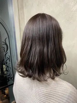 ミディアム カラー パーマ 🌈髪質改善💕 縮毛矯正✨青木まで✨のヘアスタイル