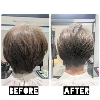 ショート カラー パーマ ヘアアレンジ 心斎橋難波本店　店長 THE ECT 中尾のヘアスタイル