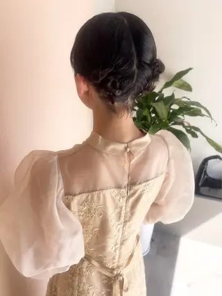 ショート ヘアアレンジ ubu share salon所属・朝倉 梨湖のマツエク・マツパデザイン