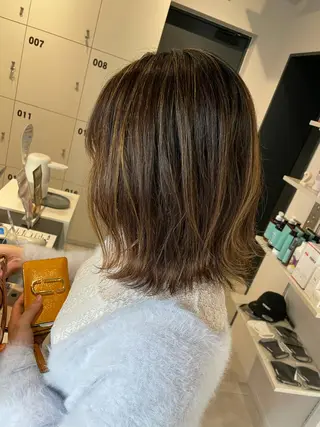 ミディアム カラー 髪質改善×透明感× トレンド/杉田 圭のヘアスタイル