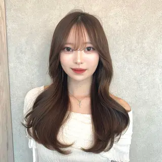 ロング 🎀しゅな/韓国 レイヤー/透明感♡のヘアスタイル