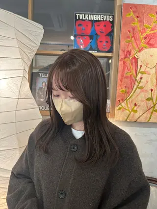 カラー 植田 瑠菜のヘアスタイル