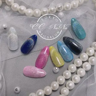 ネイル 💎CC・NaNa 韓国風ネイル🌙Cのネイルデザイン