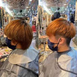 ショート カラー メンズ haco+所属・🌈派手髪エクステ ブレイズ🌈ひろとのヘアスタイル