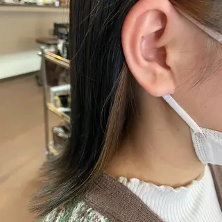 ミディアム カラー インナーカラー指名 No.1菊池柊真のヘアスタイル