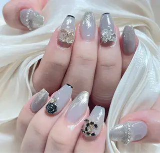 ネイル candy nail 韓国風ワンホンネイルのネイルデザイン