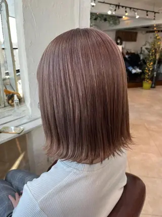 ミディアム カラー 💛ハイトーン💛 りむのヘアスタイル