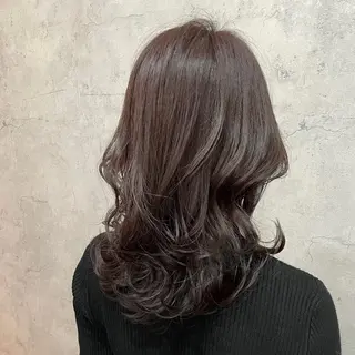 セミロング カラー 松下宗翔|カラー| 福岡レイヤーカットのヘアスタイル