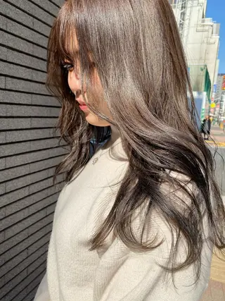 ロング カラー パーマ ヘアアレンジ マツエク・マツパ 💎耳ツボジュエリー ×銀座美容室💎のヘアスタイル