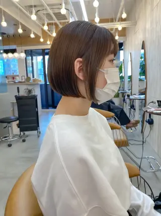 ショート ボブ/縮毛矯正 髪質改善/もえるのヘアスタイル