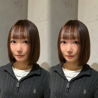 ショート カラー 髪質改善/縮毛矯正 レイヤー/松川匠のヘアスタイル