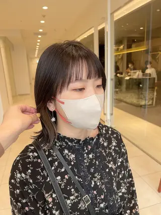 ミディアム カラー 💎K-two名古屋 安田ちづる💎のヘアスタイル