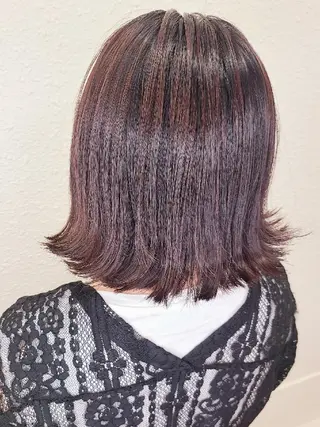 ミディアム カラー ブリーチカラー🌈 嘉名 真樹のヘアスタイル