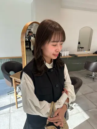 セミロング カラー キッズ オトナヘア🌸 harukaのヘアスタイル