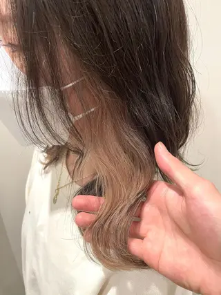 ミディアム カラー ヘアアレンジ ⛄️カトウ ケイゴ⛄️のヘアスタイル