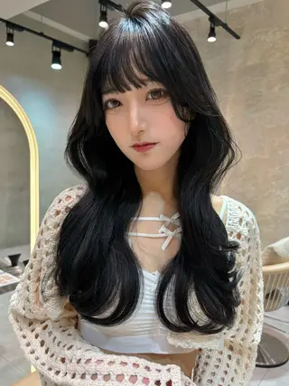 ロング カラー 髪質改善　ANFINI 仙台所属・🇰🇷韓国レイヤー 伊藤拓海のヘアスタイル