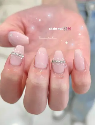 ネイル 🎀チーク/ちゅるん 🫧chisa🎀のネイルデザイン