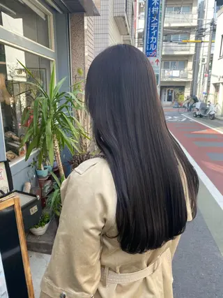 ロング カラー ヤスザトアヤノ /レイヤー/オリーブのヘアスタイル