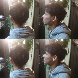 ショート メンズ サンフラット所属・岡林 選のヘアスタイル