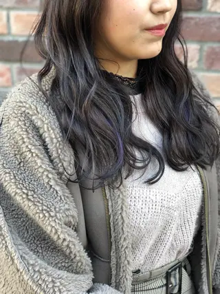 セミロング カラー 永井大樹✨ 透明感カラー✨のヘアスタイル