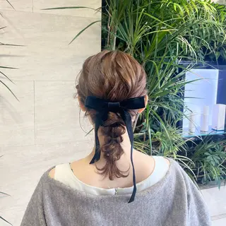 ミディアム ヘアアレンジ ヘアアレンジ /ネイル/美波のヘアスタイル